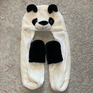 Panda Hat and Mittens